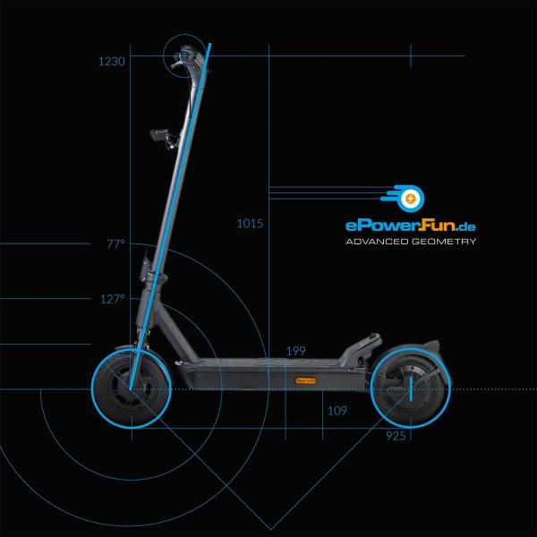 E-Scooter,ePF-2 PRO 816,816Wh für bis zu 100km Reichweite.*, Federung vorne&hinten, Blinker vorne&hinten